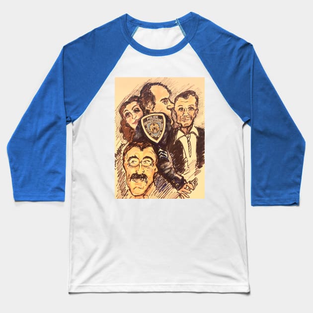 Blue Bloods TV Show Baseball T-Shirt by TheArtQueenOfMichigan 